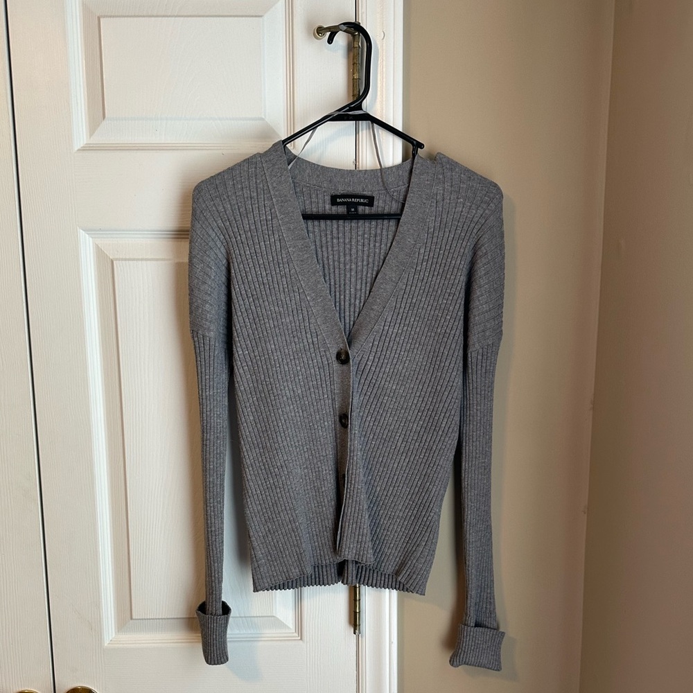 Banana Republic Grey Cardigan
